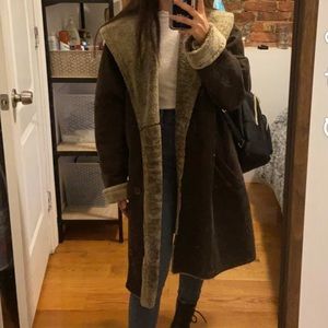 Christ shearling coat / reversible